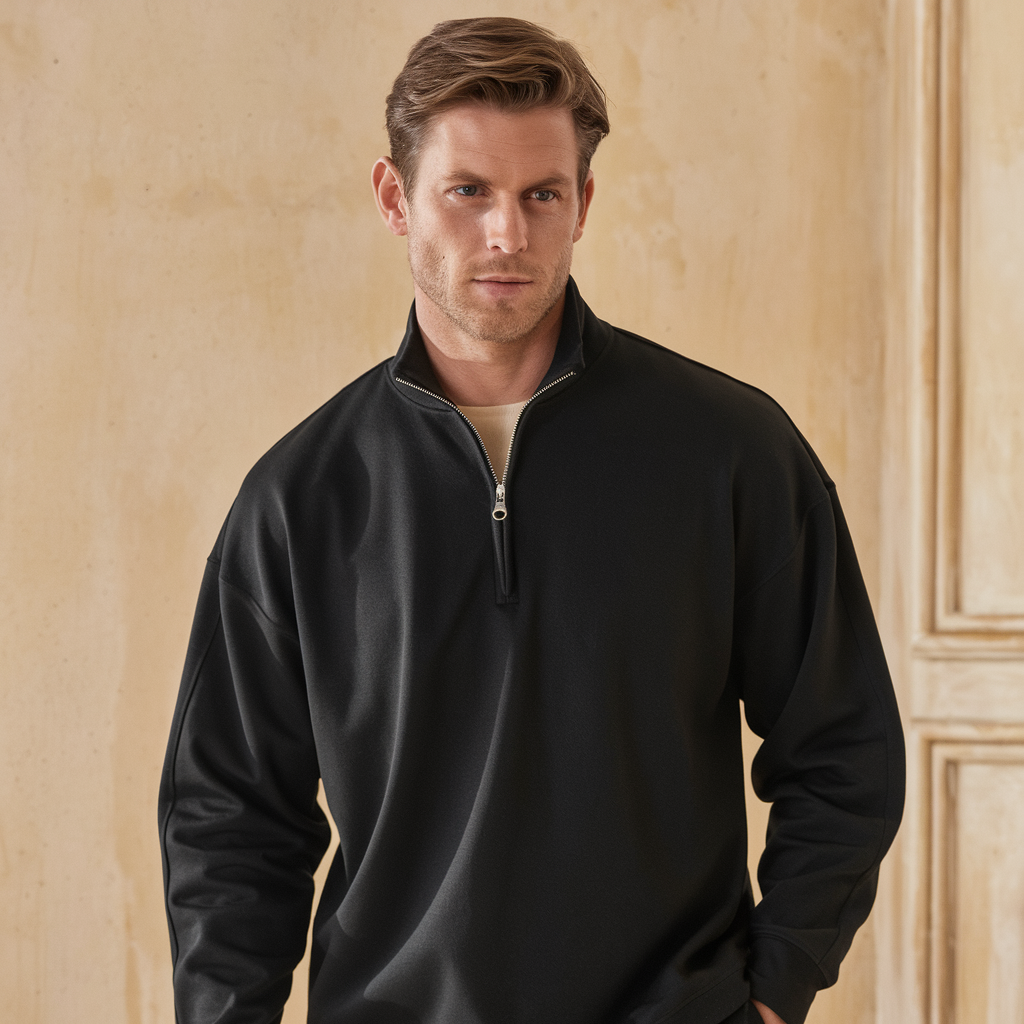 Roger | Semi-Zipper Sweatshirt - Lässig und elegant