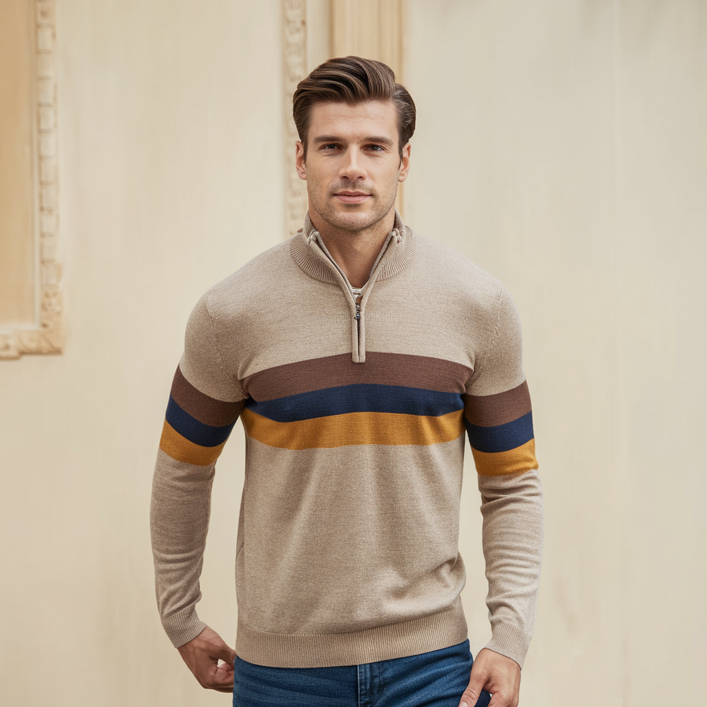 Maximilian | Patchwork-Pullover für Herren