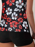 Elena Tankini-Set mit Blumenmuster – Lebhafte, schmeichelhafte Strandbademode