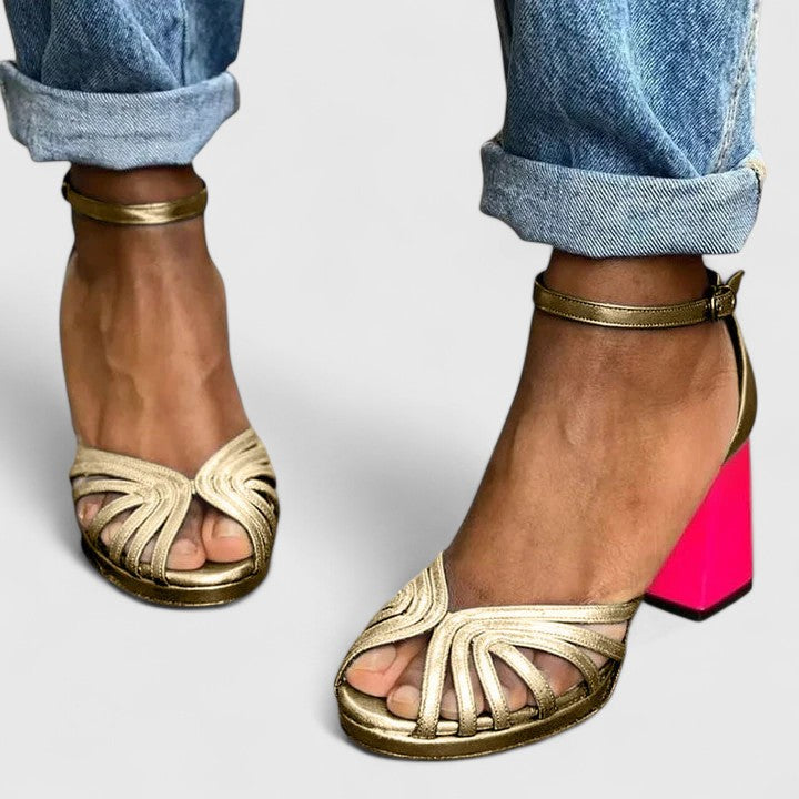 Damen Noelyrah — zeitlose, elegante High Heels - Gold - Damen > Heels - Concept Fashionlab