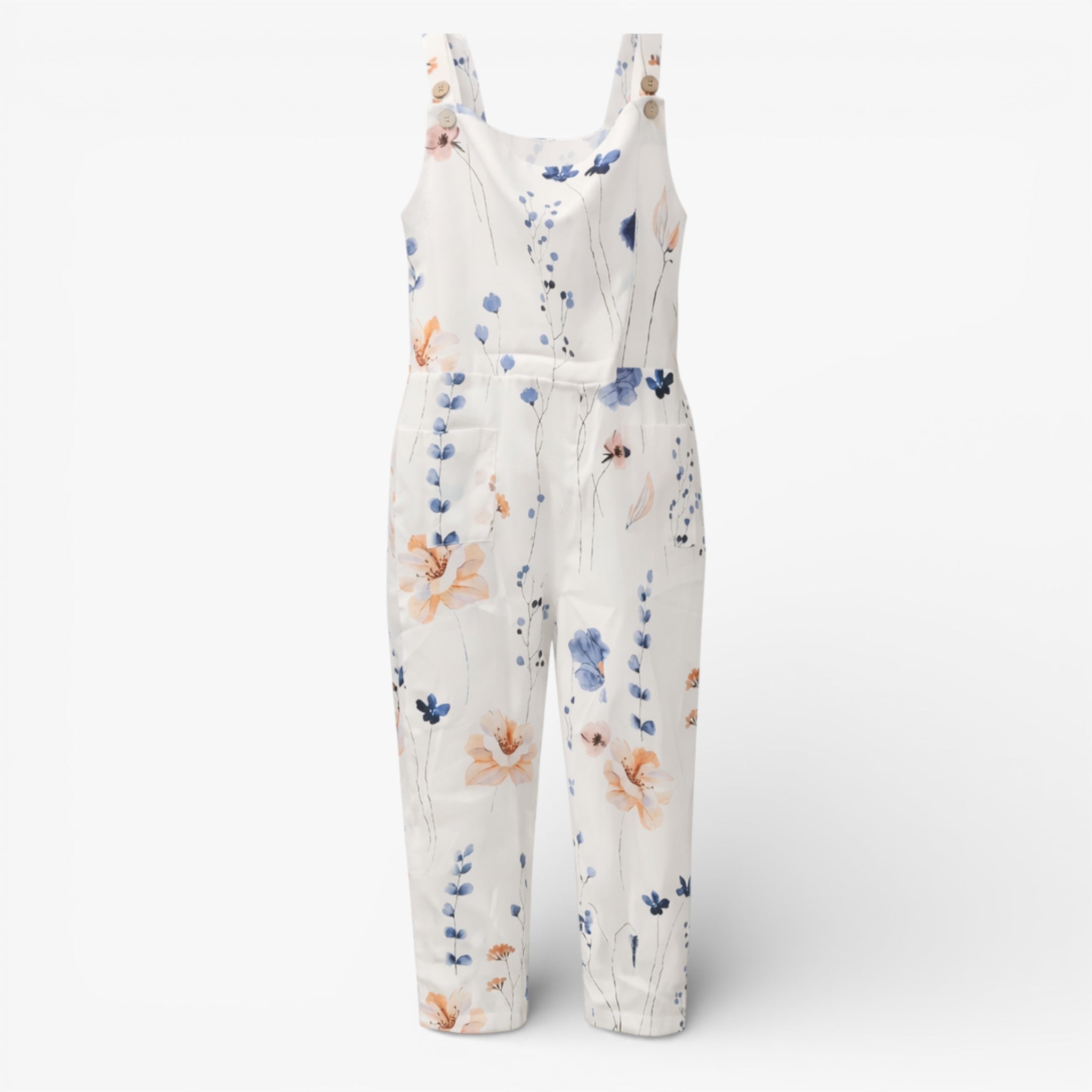 Ärmelloser Jumpsuit mit Blumenmuster Damen - - Jumpsuit - Concept Fashionlab