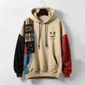 Patchwork-Hoodie mit Kapuze – Moderner und bequemer Stil Damen