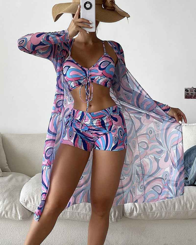Muse® | 3-teiliges bedrucktes Bikini-Set