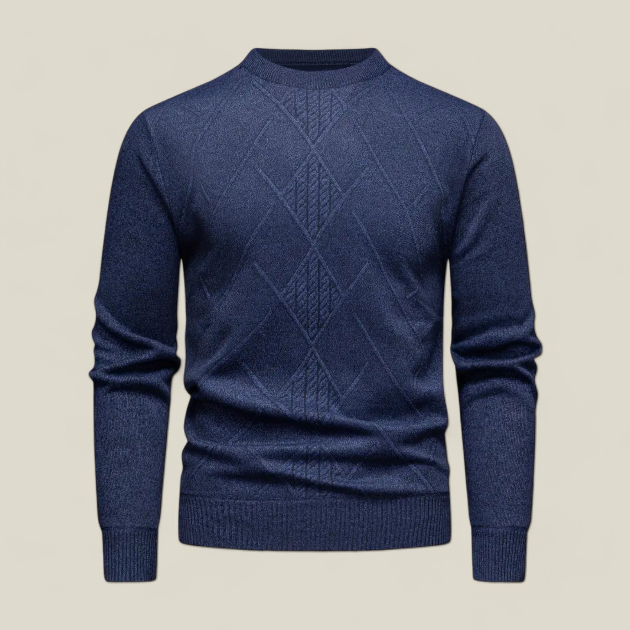 Fabian | Herren-Jacquardpullover – Komfort Herbst/Winter - - - Concept Fashionlab