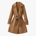 Damen Wintermantel elegant mit Gürtel – Raffinierter Stil und Wärme