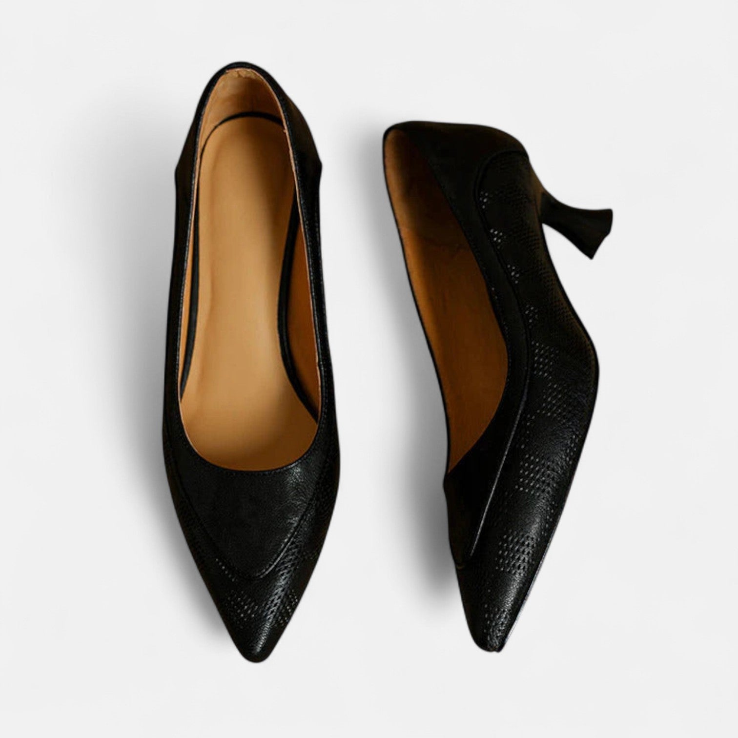 Damen Amara Luxe Lederpumps - Schwarz - Damen > Heels - Concept Fashionlab