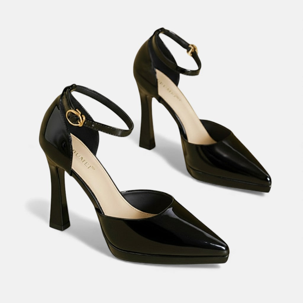 Damen Evette Leder-Pumps - Elegante Pumps aus Leder für den Alltag - Schwarz - Damen > Sandalen > Absatz - Concept Fashionlab