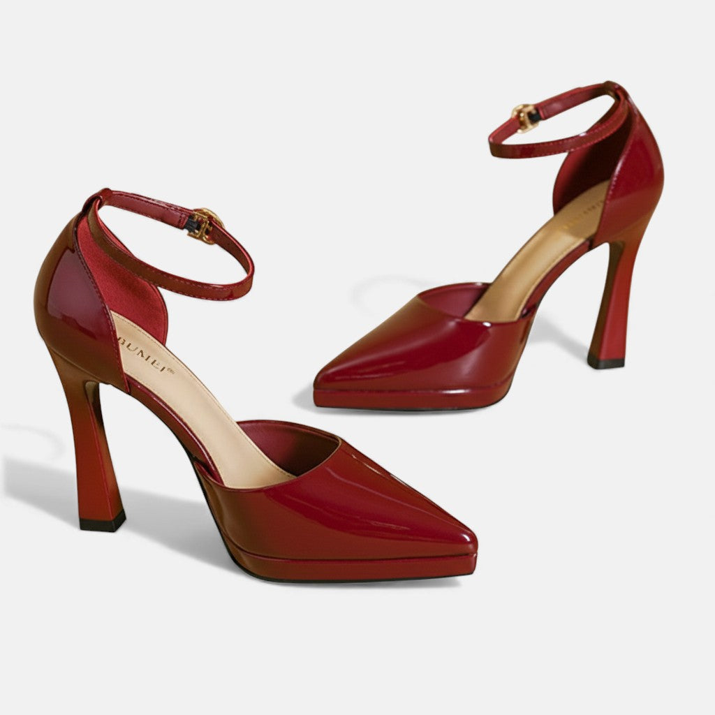 Damen Evette Leder-Pumps - Elegante Pumps aus Leder für den Alltag - - Damen > Sandalen > Absatz - Concept Fashionlab