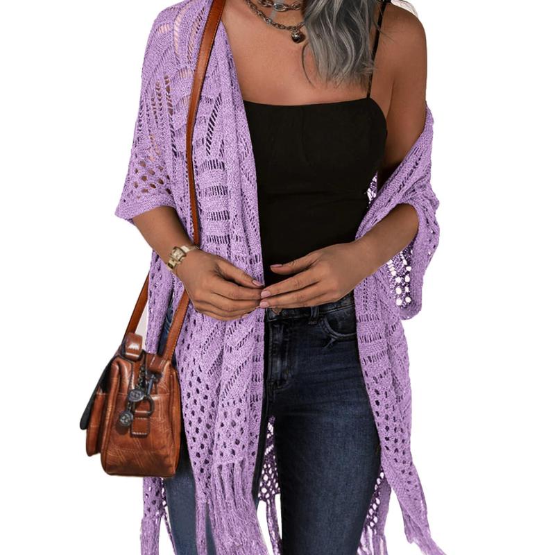 Cozy Summer Hollow-Out Tassel Outerwear - - Outerwear - Concept Fashionlab