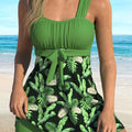 Damen Nora Pflanzenprint Tankini-Set – Farbenfrohe botanische Bademode