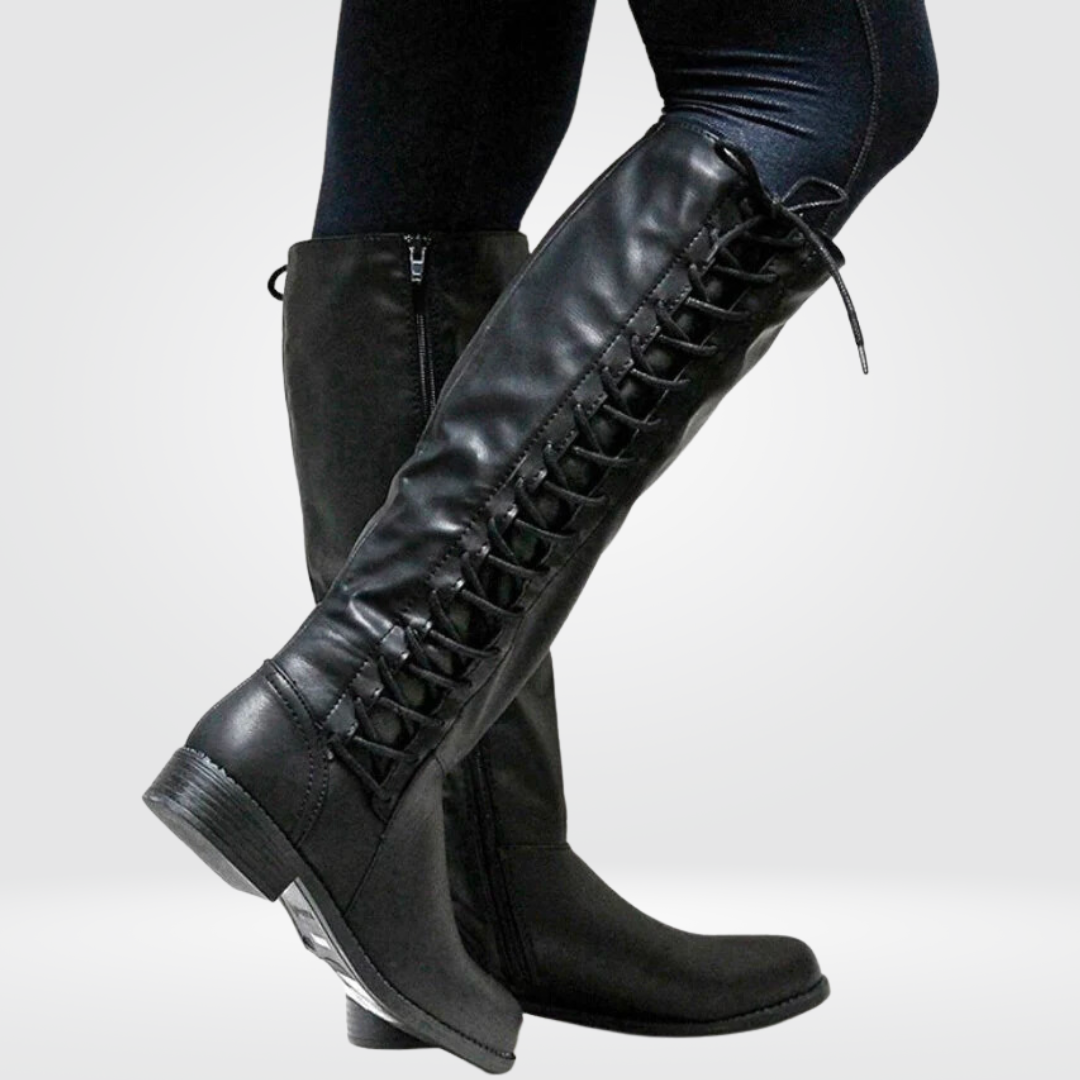 Damen-Hochstiefel – Schlankes kniehohes Design