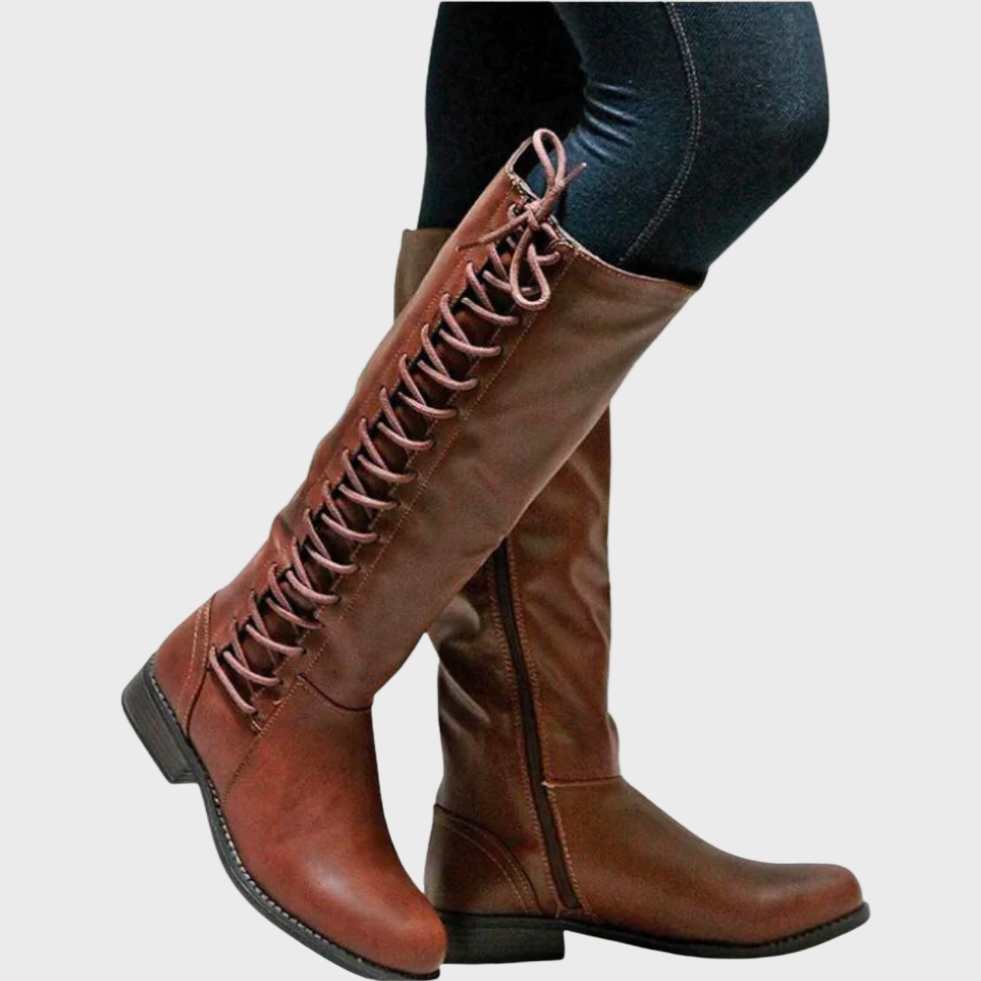 Damen-Hochstiefel – Schlankes kniehohes Design