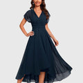 Clara | Elegantes V-Ausschnitt-A-Linien-Kleid