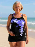 Damen Avery Halter-Tankini-Set mit überkreuzten Trägern im