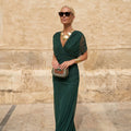 Damen Elegantes grünes Kleid