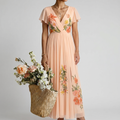 CALISTA | FLORALES MAXIKLEID
