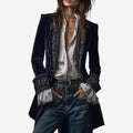 Quinlaya eleganter taillierter Blazer Damen