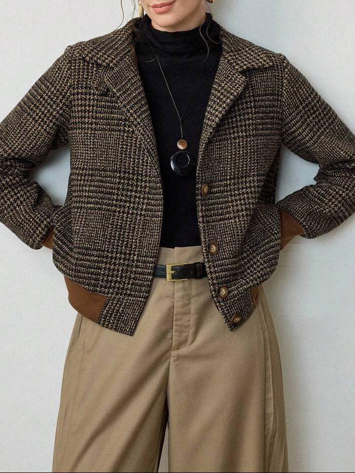 Blythe Cropped Tweed Jacket — Effortlessly Chic - - Jacket - Concept Fashionlab