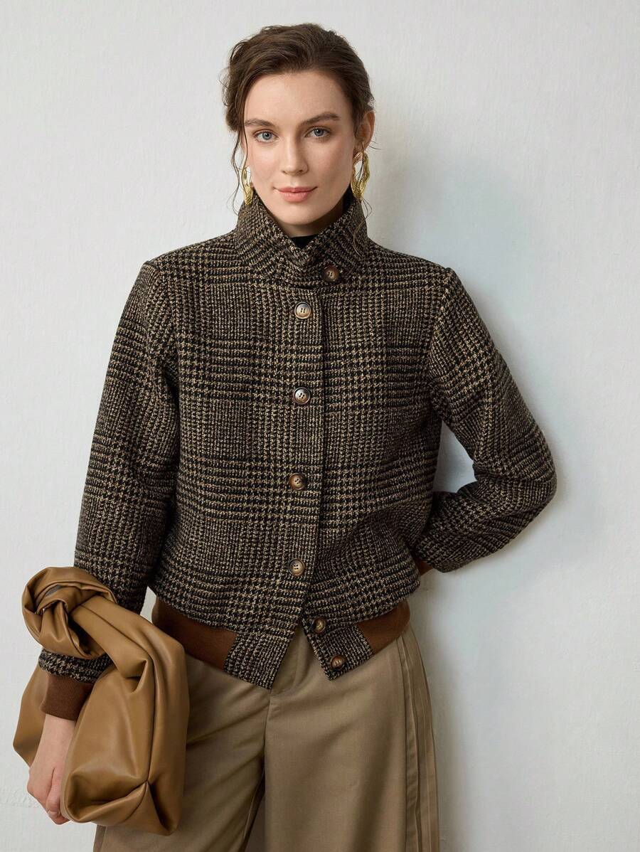 Blythe Cropped Tweed Jacket — Effortlessly Chic - - Jacket - Concept Fashionlab