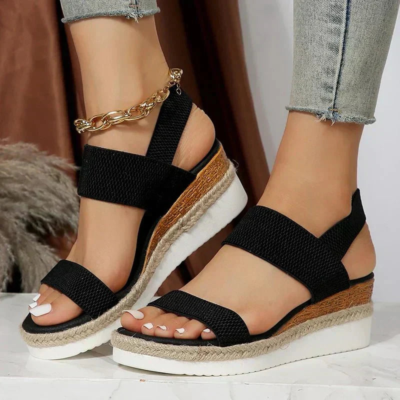Melyora | orthopädische Plattformsandalen - Schwarz (Beinahe ausverkauft) - Sandals - Concept Fashionlab