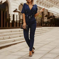 Sophia – moderner Gürtel-Jumpsuit