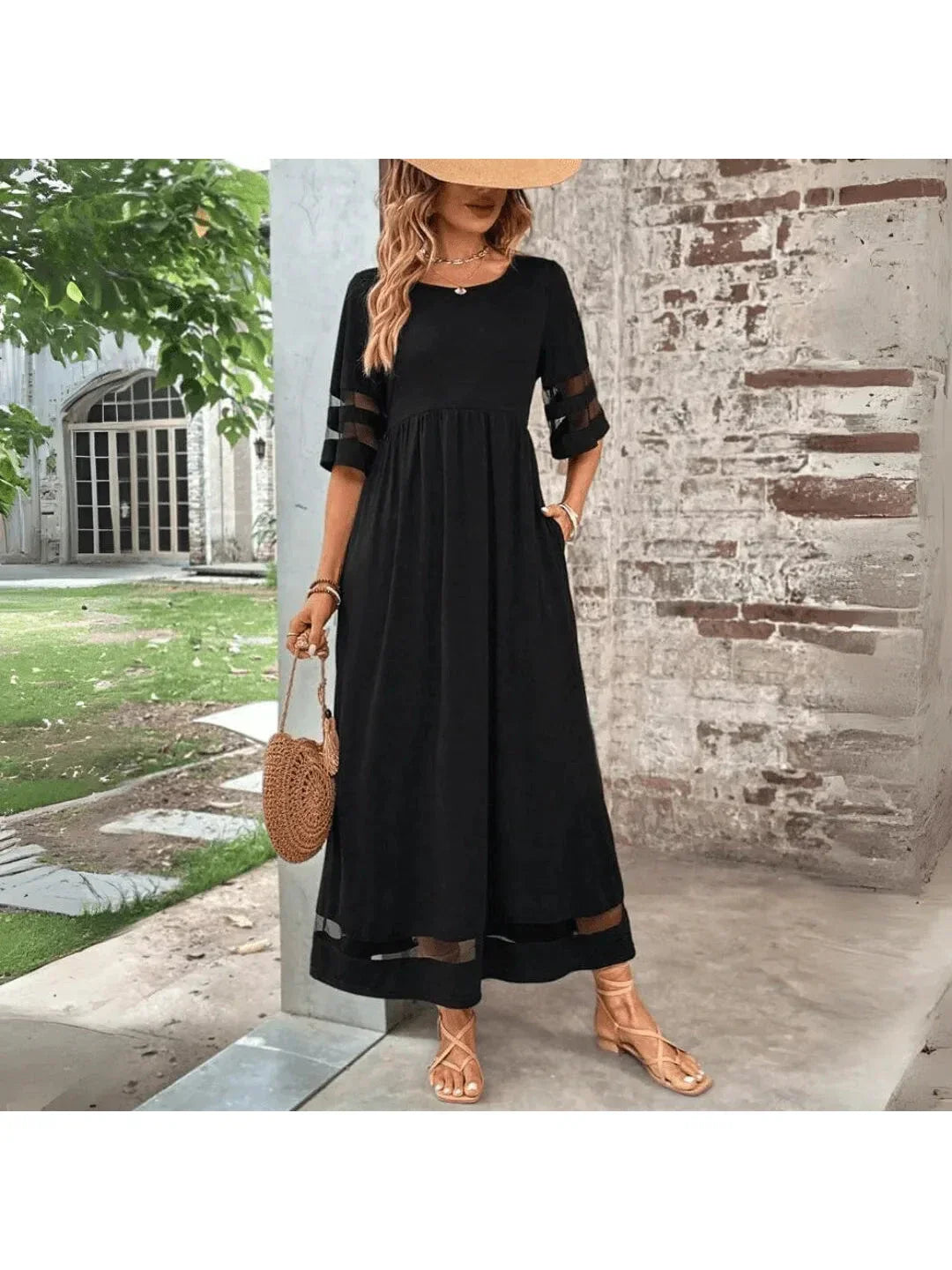 Schmeichelhaftes Kleid mit Bauchbedeckung Damen - - Dress - Concept Fashionlab