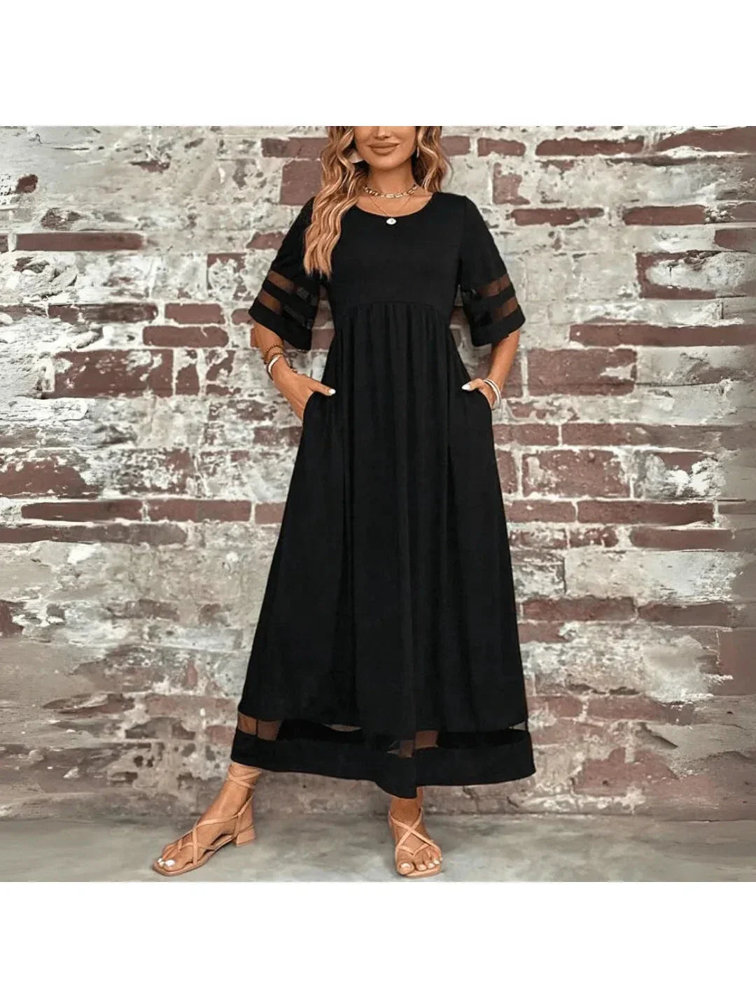 Schmeichelhaftes Kleid mit Bauchbedeckung Damen - - Dress - Concept Fashionlab