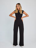 Eliza - Ärmelloser Jumpsuit mit Gürtel