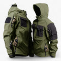 Herren Taktische Softshelljacke mit Kapuze – Dicke und wasserdichte