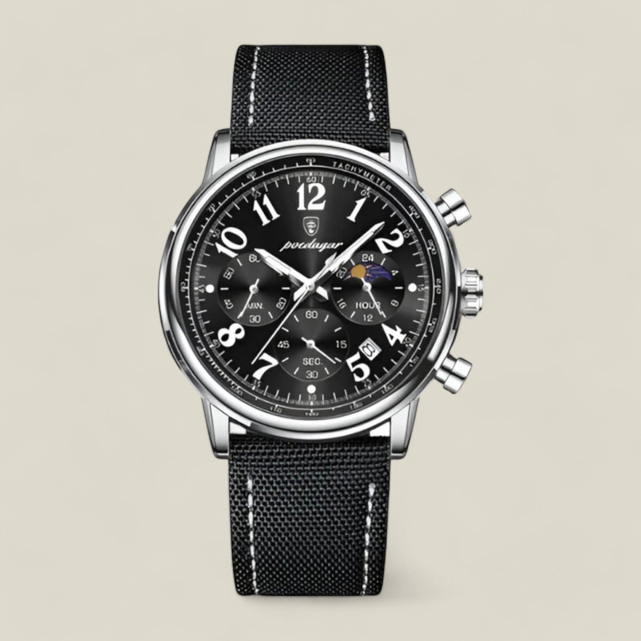 Poedagar | Exquisite Sportliche Militäruhr - Schwarz - - Concept Fashionlab