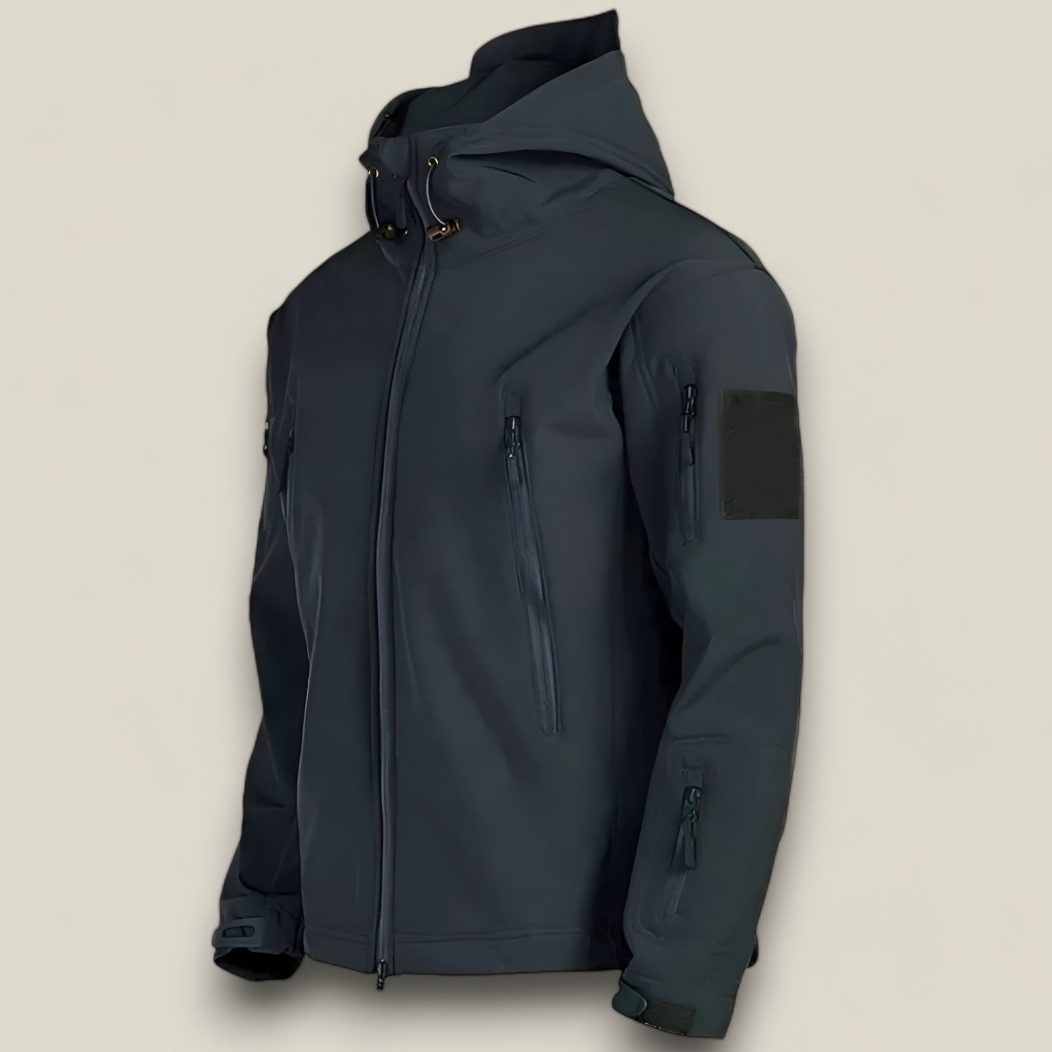 Caleb | Wasserdichte Campingjacke für Herren - Ultimaler Schutz im Freien - Schwarz - - Concept Fashionlab