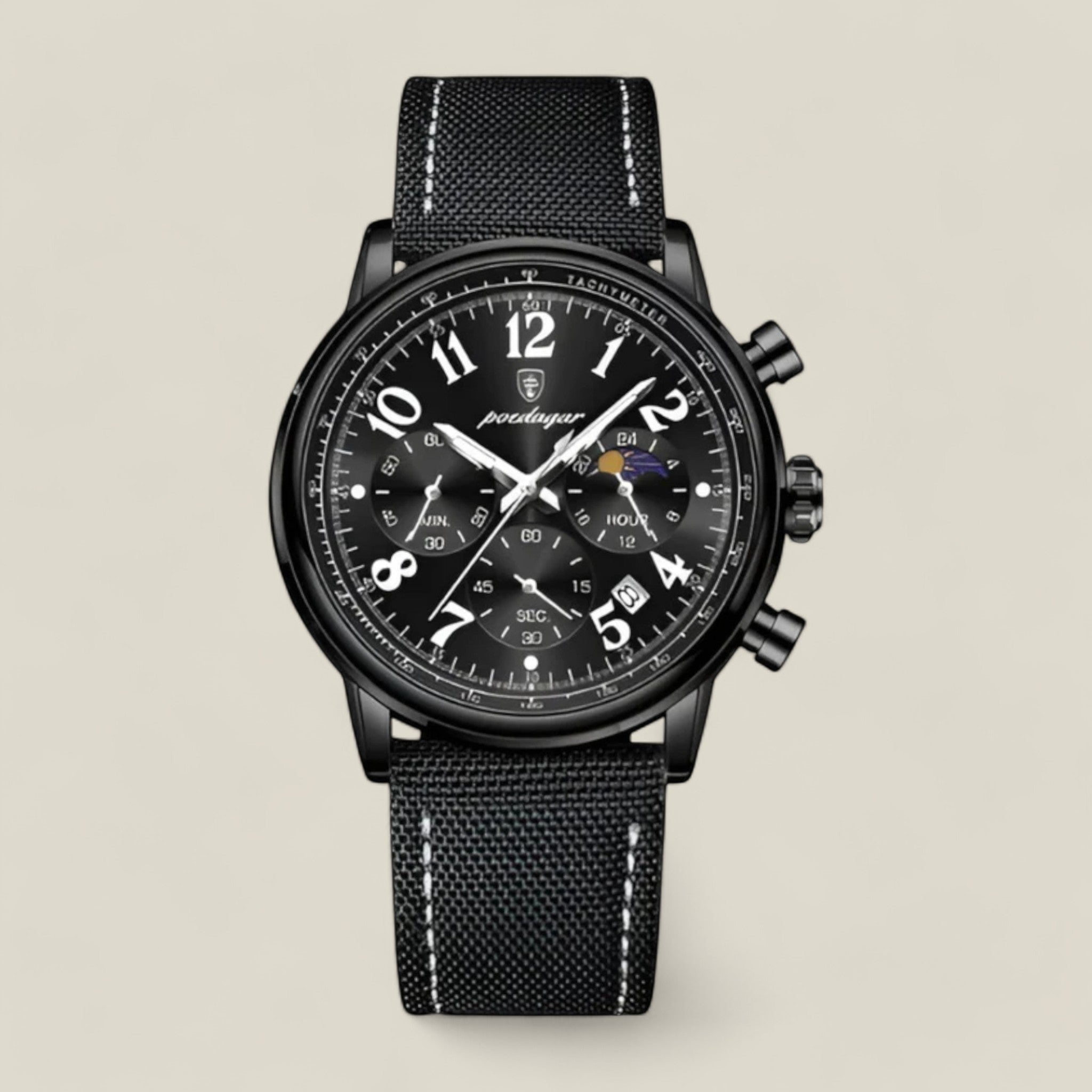 Anton | Luxusuhr - Schwarz - - Concept Fashionlab