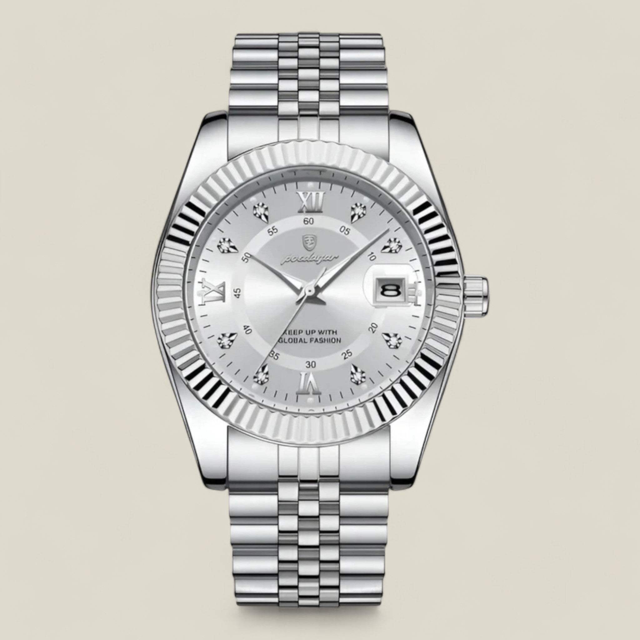 Everest | Elegante Herrenuhr - Weiß - - Concept Fashionlab