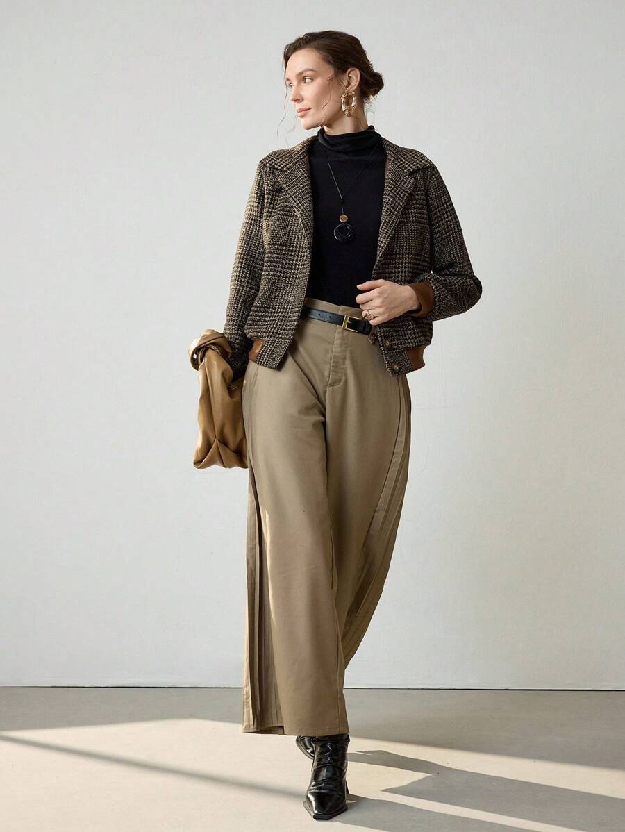 Blythe Cropped Tweed Jacket — Effortlessly Chic - - Jacket - Concept Fashionlab