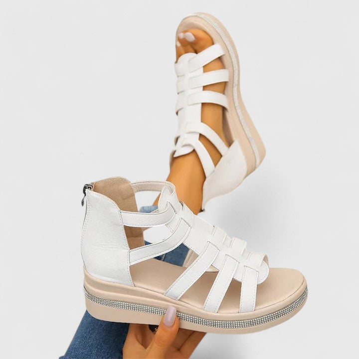 Gladiator Keilsandalen – Riemchen-Design und eleganter Look - - Sandals - Concept Fashionlab