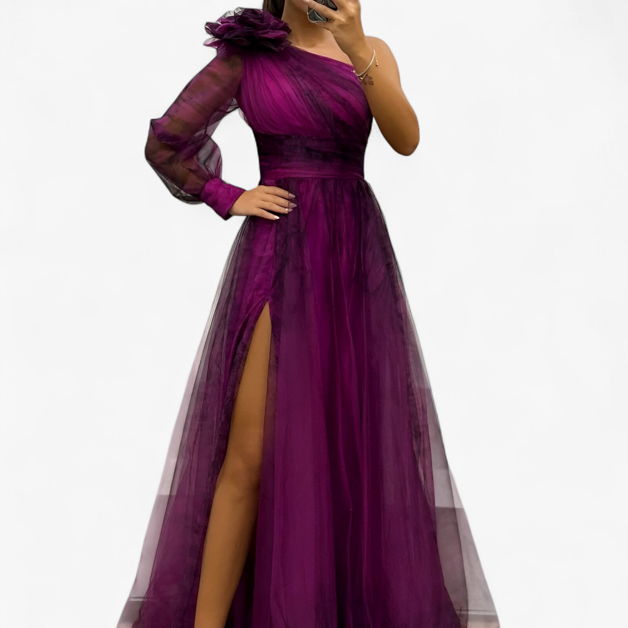 Damen elegant und einzigartig - Lila - Damen > Kleider - Concept Fashionlab