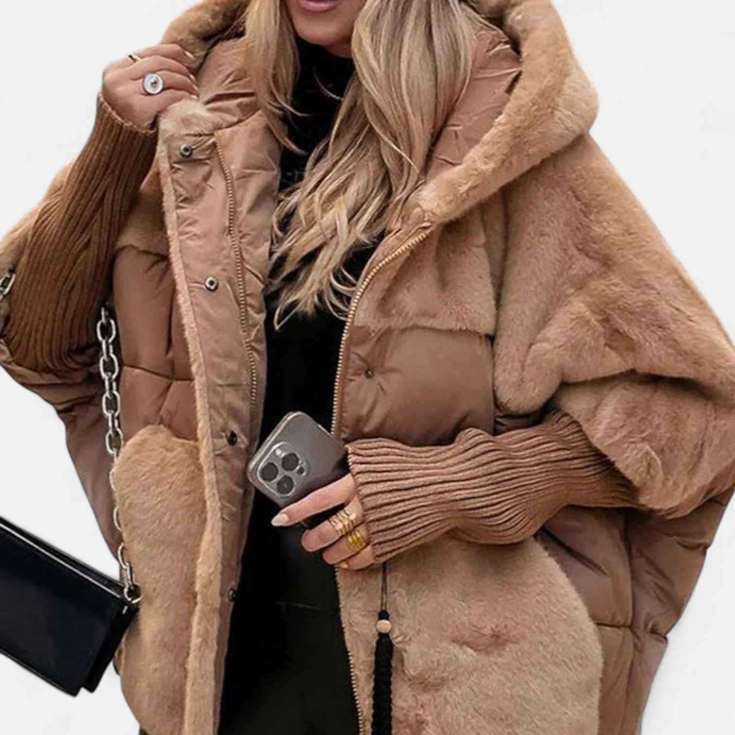 Jazlynnex Kuschelige Jacke – Komfort trifft klassischen Stil