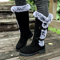 Damen Plüsch-Schneestiefel in Wadenhöhe – Gemütlicher, warmer Winterkomfort