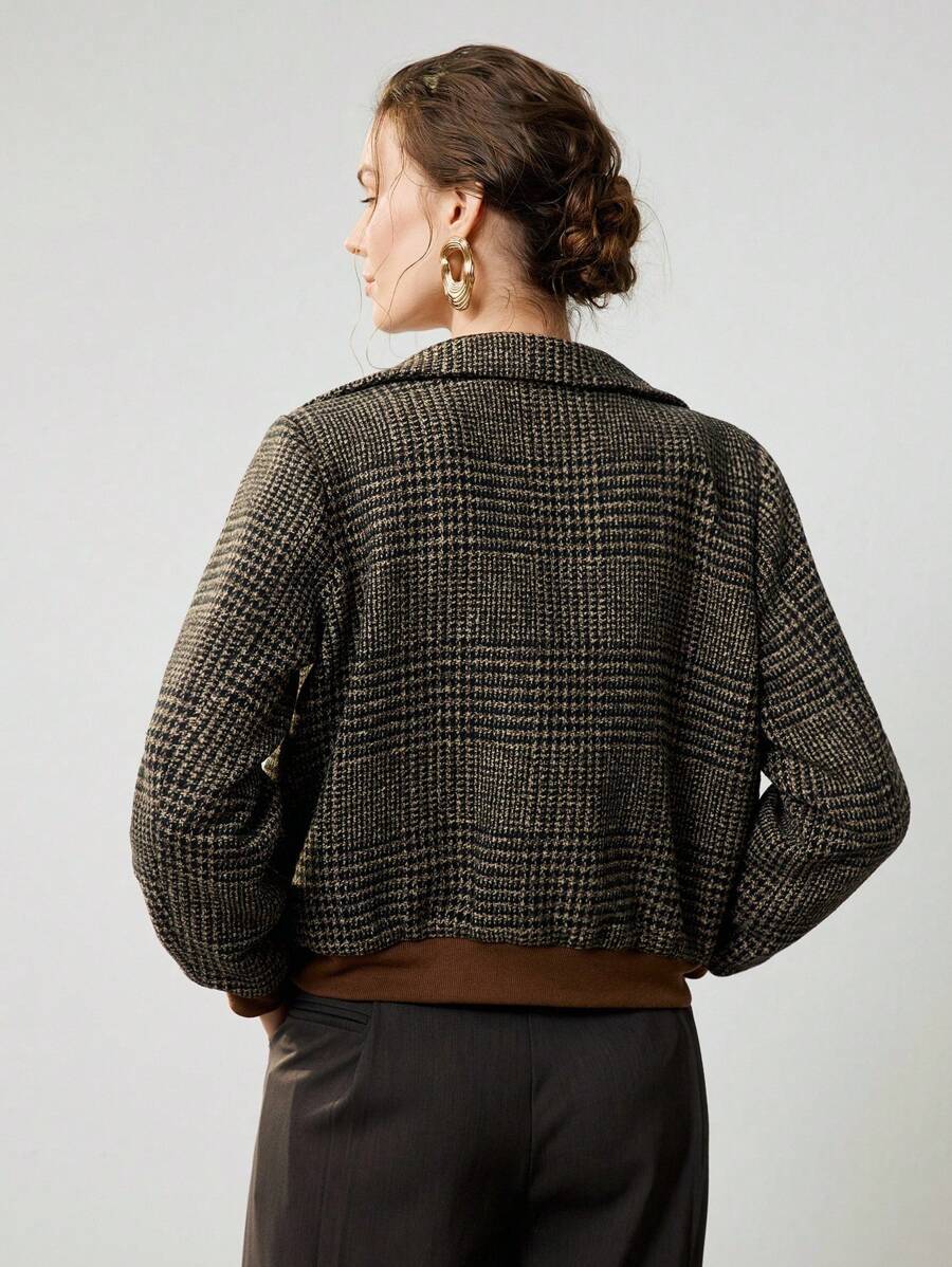 Blythe Cropped Tweed Jacket — Effortlessly Chic - - Jacket - Concept Fashionlab